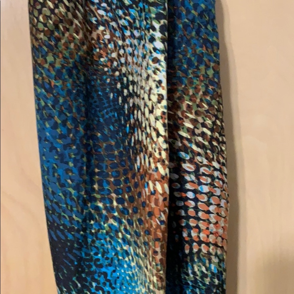 Colorful snake print scarf